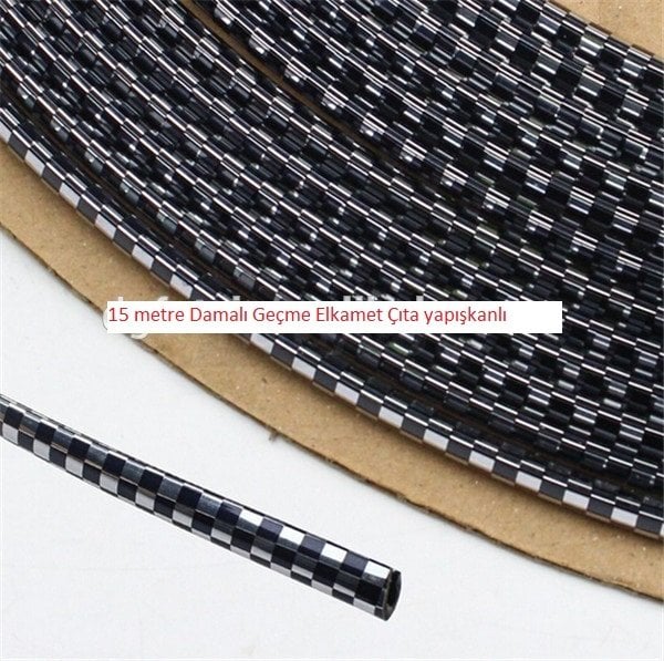 15 metre Damalı, geçme nikelaj çıta