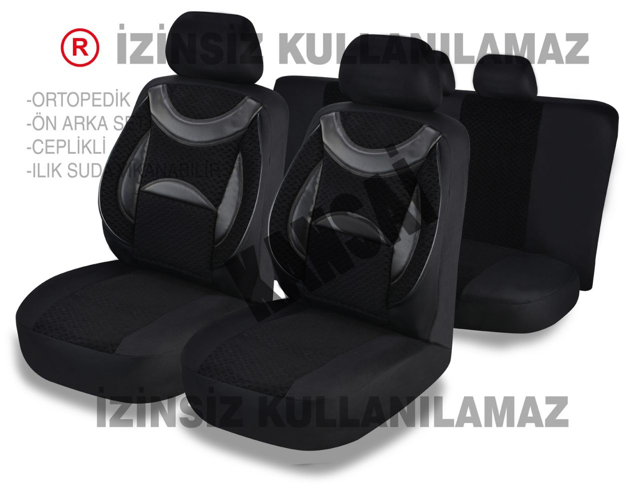 Ortopedik koltuk kılıfı takımı