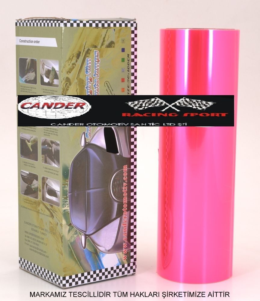 30cmx10metre pembe far stop kaplama folyosu