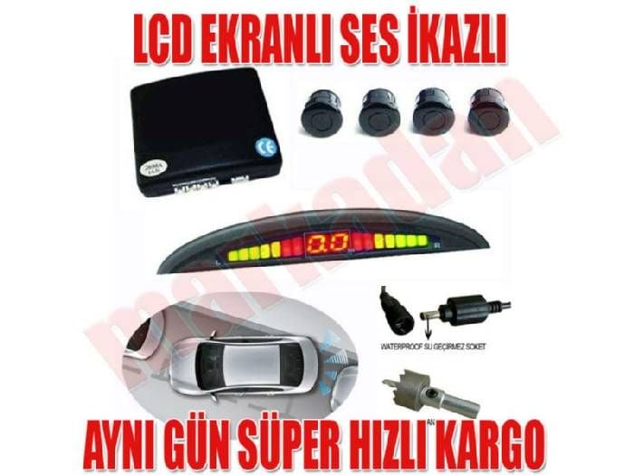 Park sensörü ekranlı ve ses ikazlı