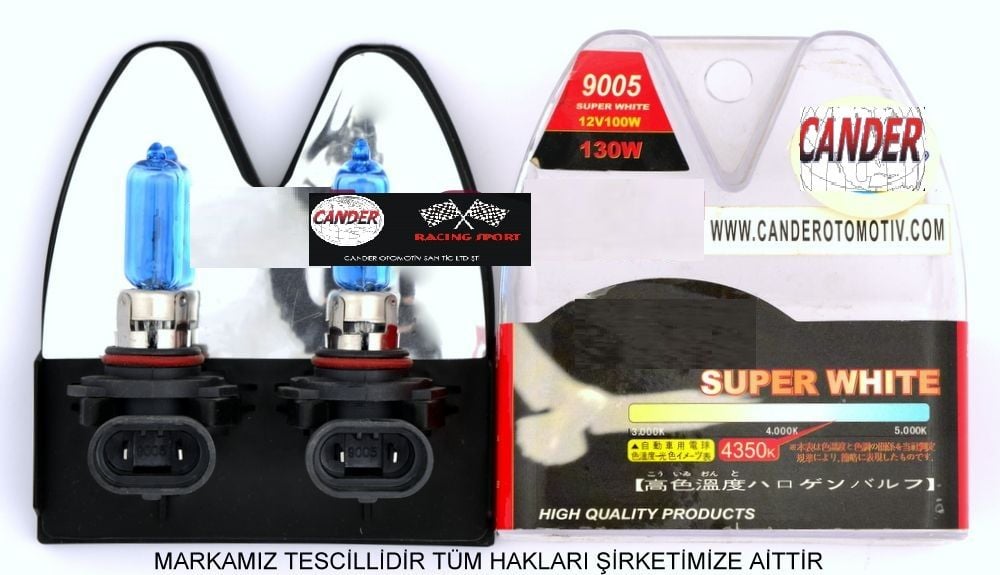 9005 çiftli gerçek beyaz far ampülü