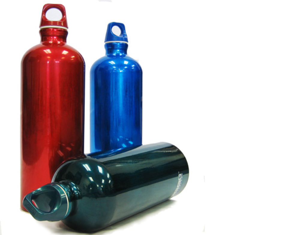 Çelik krom içecek matarası-termos-suluk Büyük boy