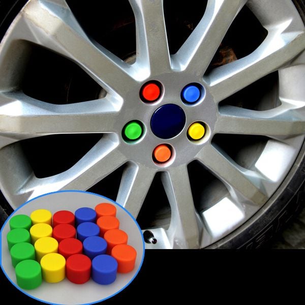 Renkli bijon kapakları