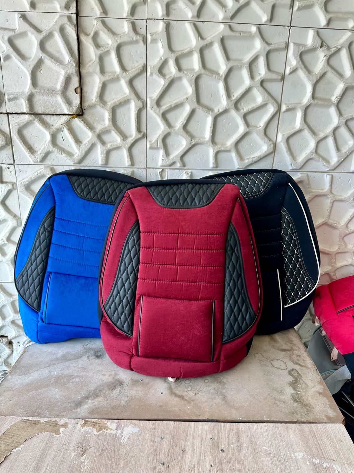 Süet Koltuk Kılıfı Set olarak ön-arka