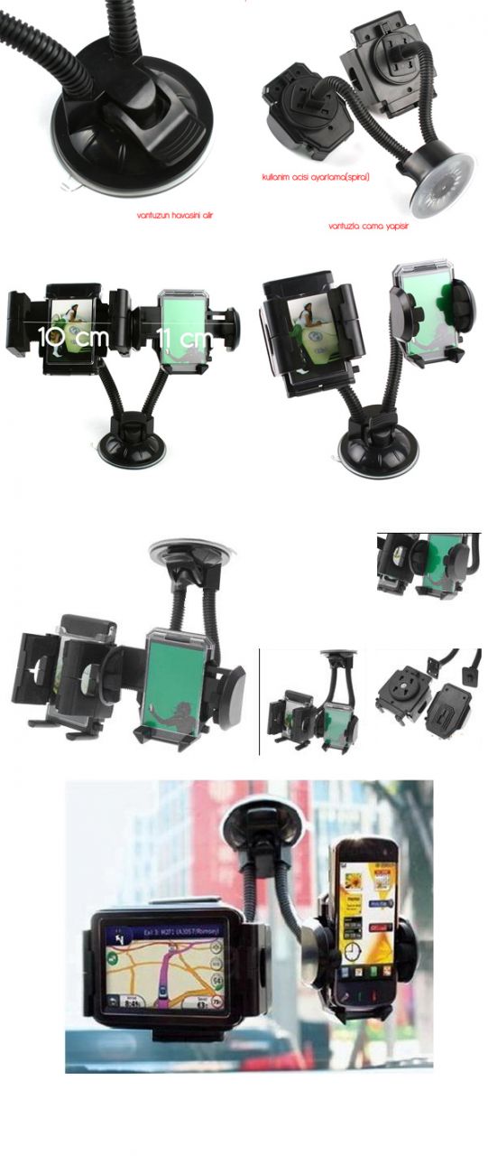 İkili CEP TELEFON Navigasyon Tutucu