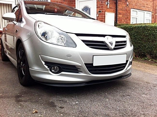 Corsa D uyumlu ön tampon eki Lip corsa uyumlu karlık