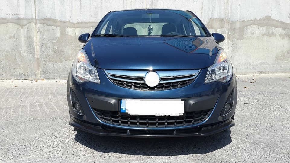 Corsa D uyumlu ön tampon eki Lip corsa uyumlu karlık