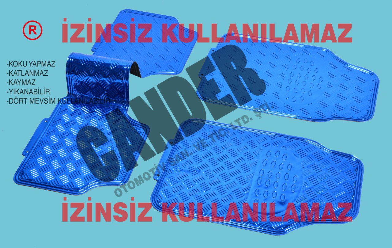 4 Mevsim  Krom Kauçuk Paspas seti her araca uyumlu