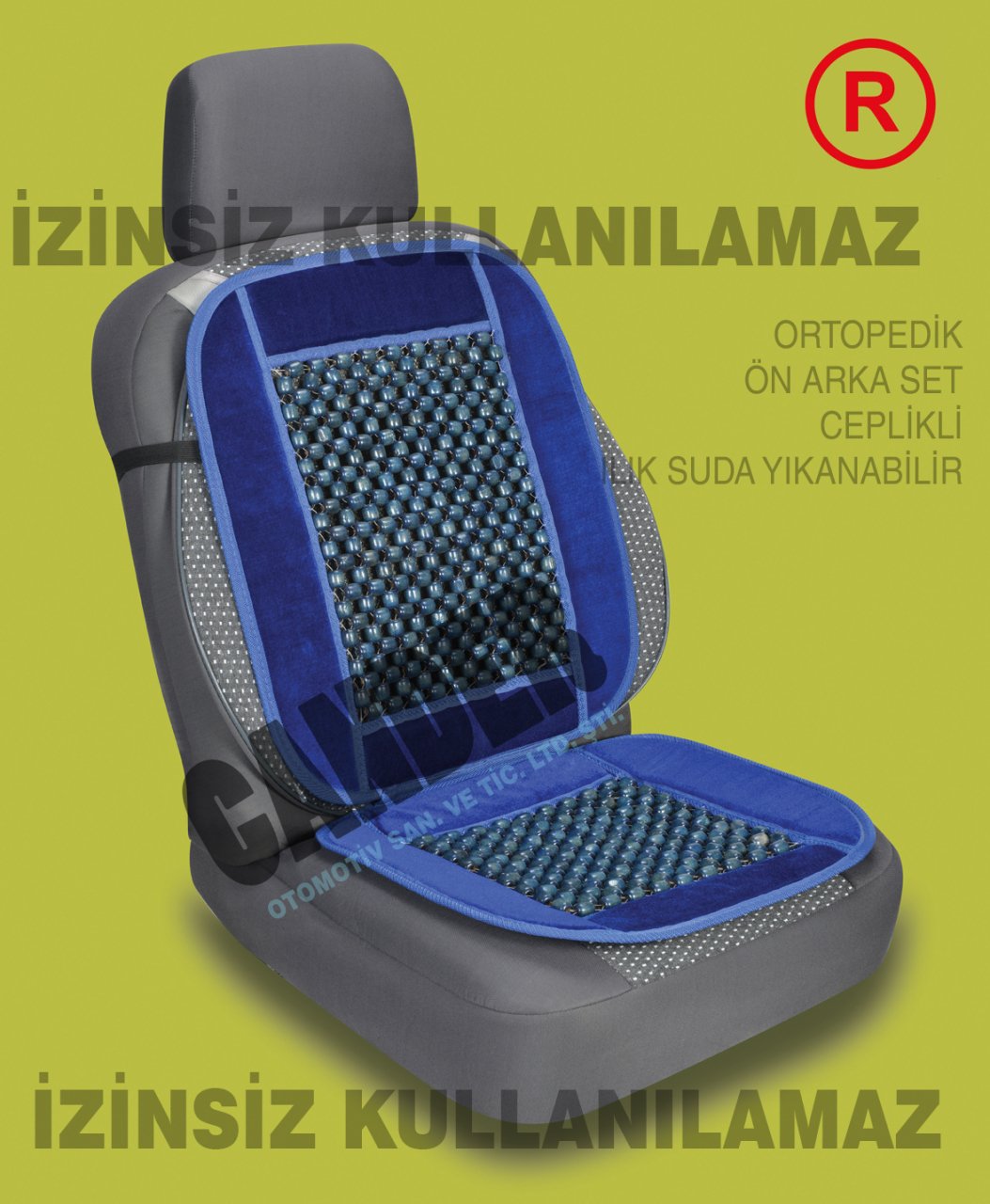 Boncuklu masajlı  Minder Terletmez Üşütmez