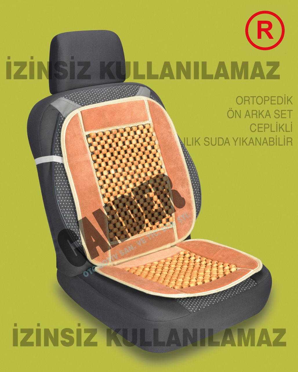 Boncuklu masajlı  Minder Terletmez Üşütmez