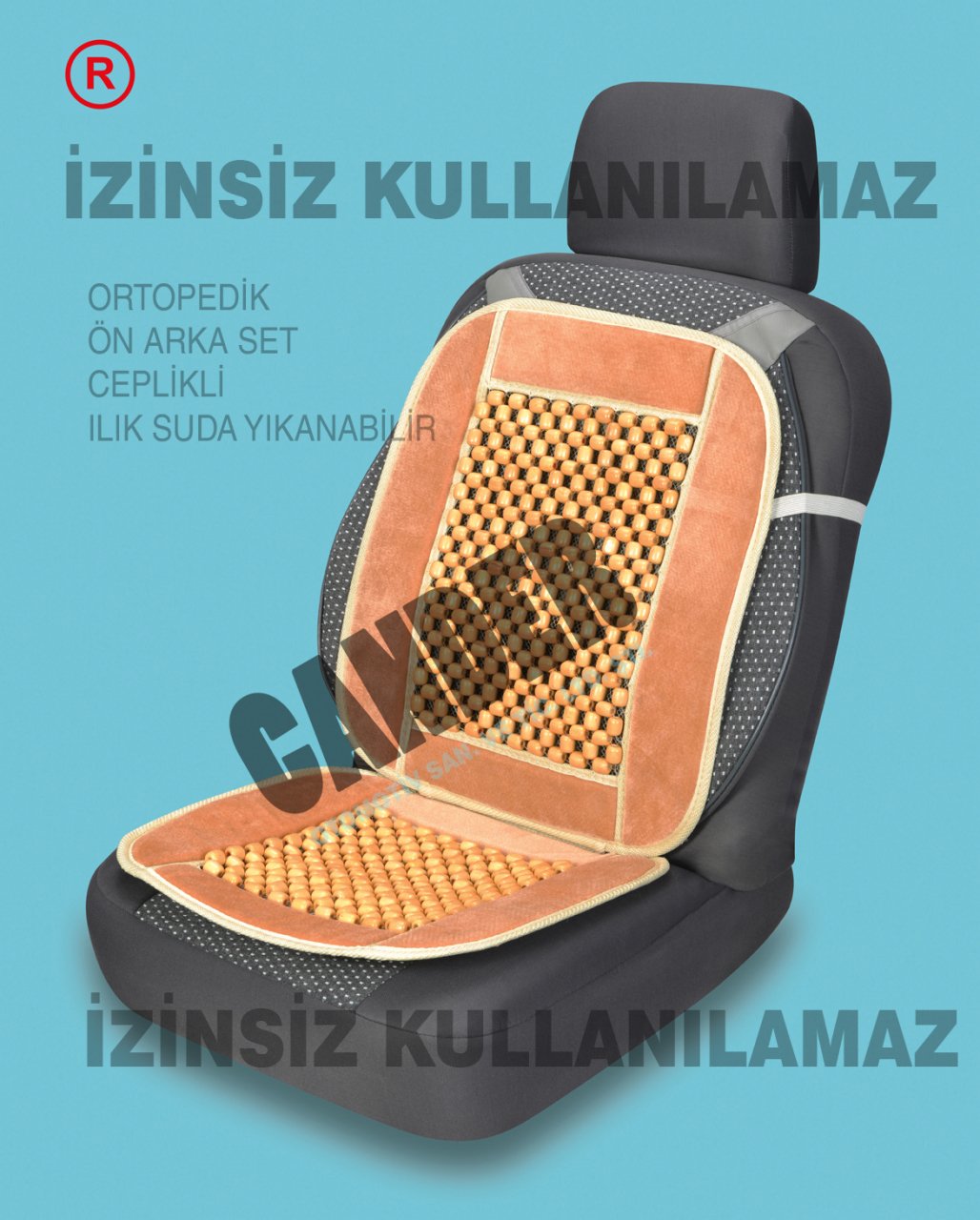 Boncuklu masajlı  Minder Terletmez Üşütmez