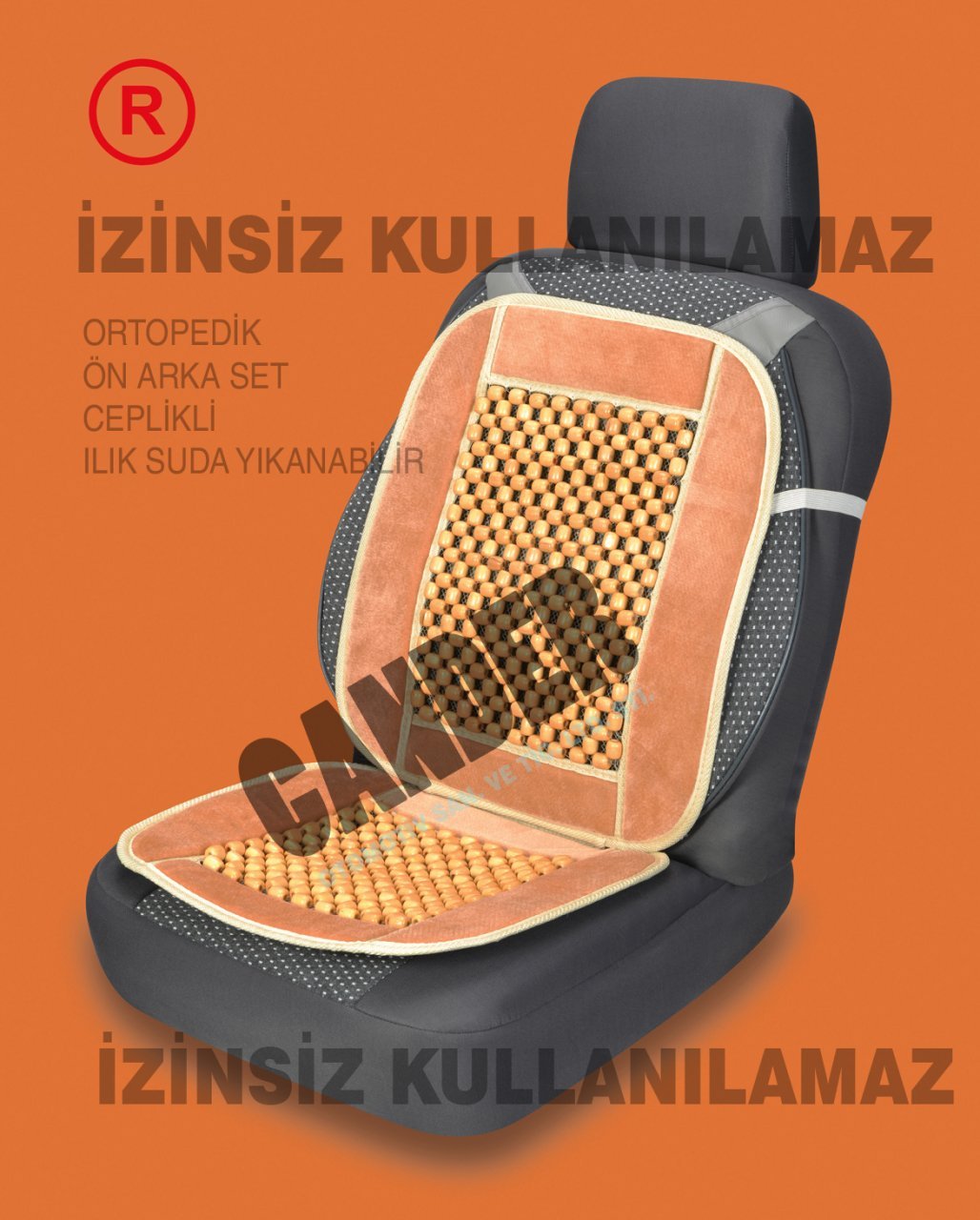 Boncuklu masajlı  Minder Terletmez Üşütmez