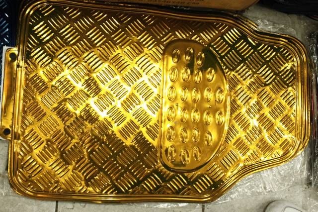 sarı renk 5 parça paspas seti