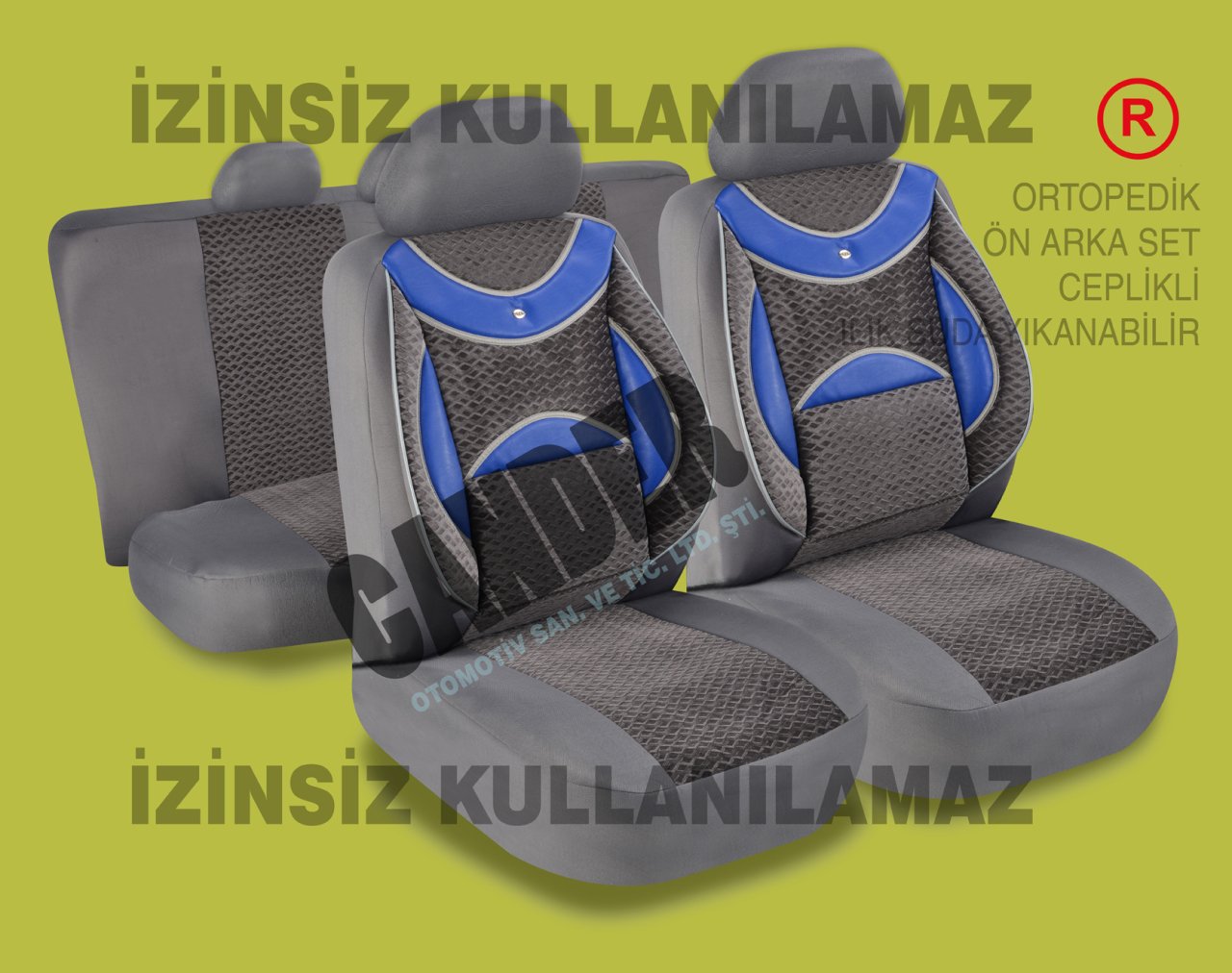 Ortopedik Destekli koltuk kılıfı takımı her araca uyumlu
