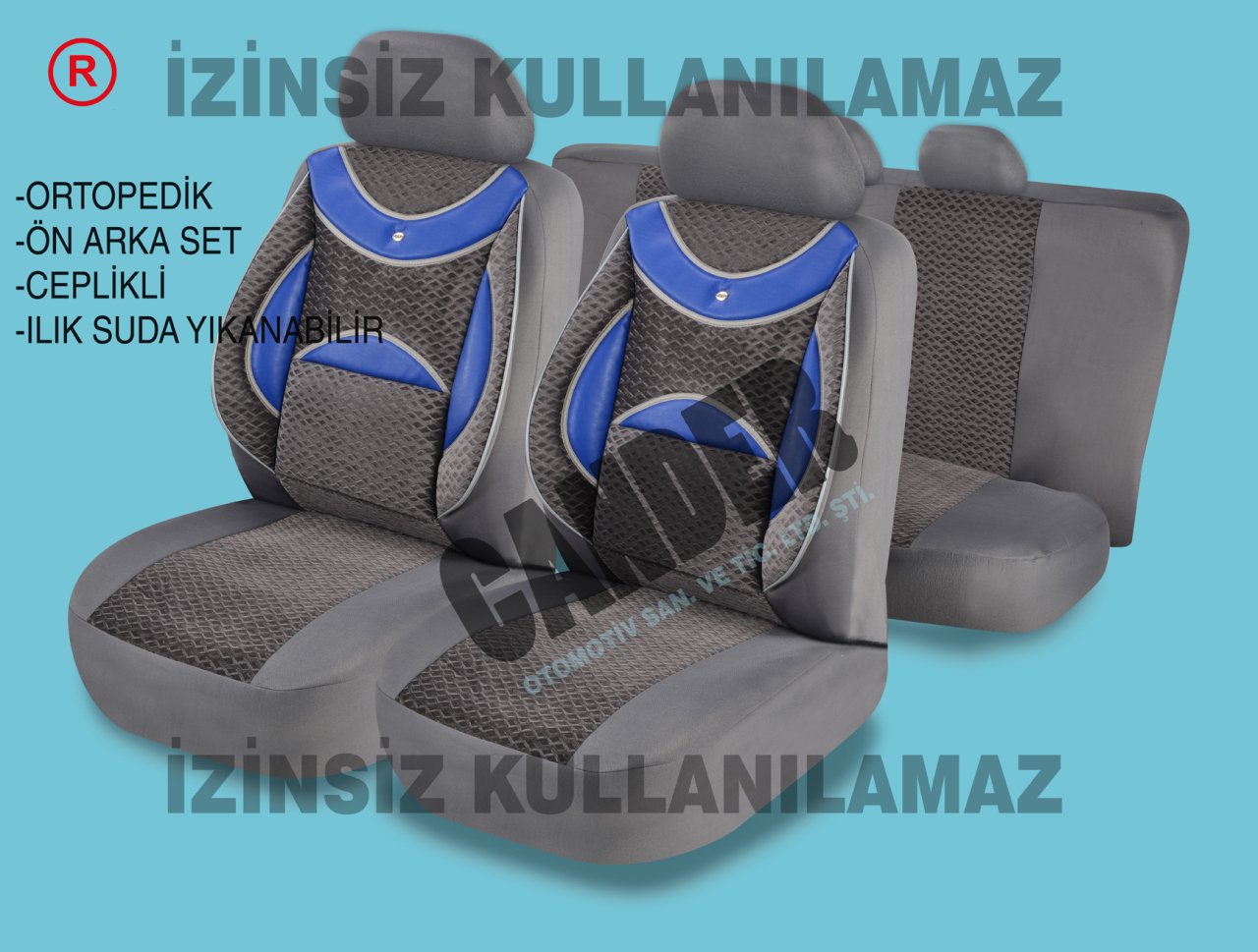 Ortopedik Destekli koltuk kılıfı takımı her araca uyumlu
