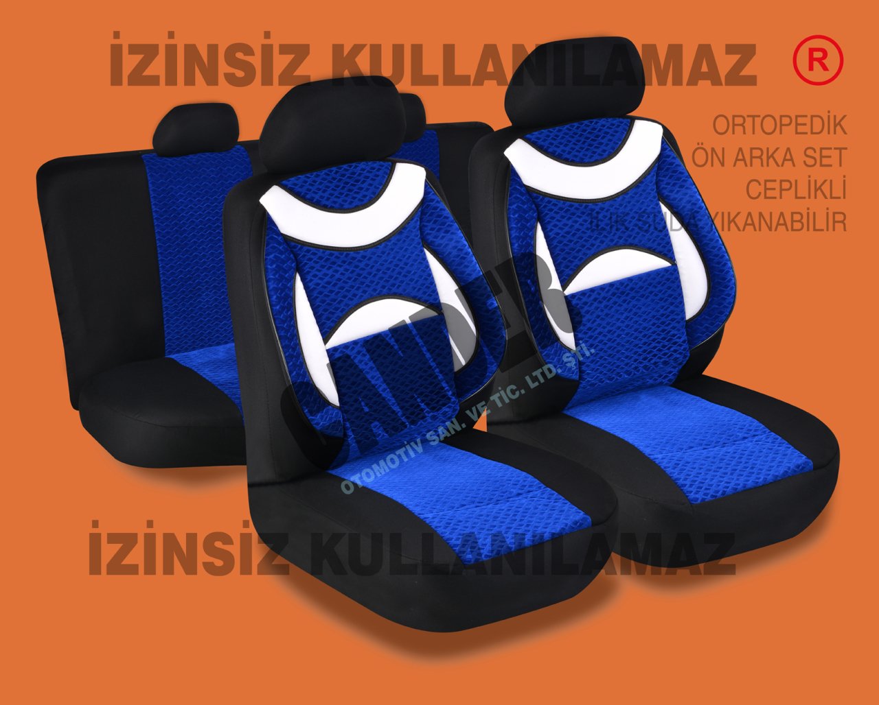 Ortopedik Destekli koltuk kılıfı takımı her araca uyumlu
