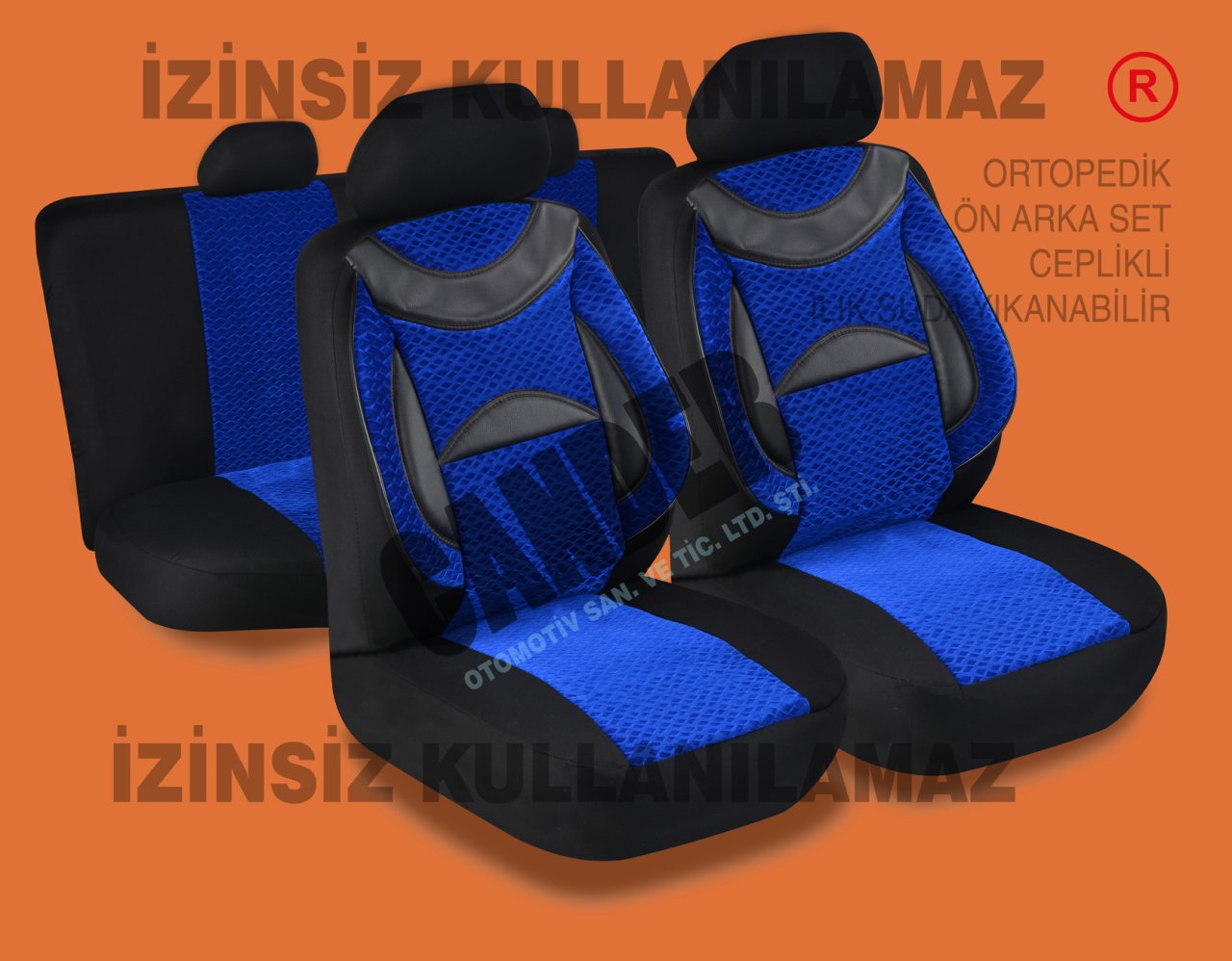 Ortopedik Destekli koltuk kılıfı takımı her araca uyumlu