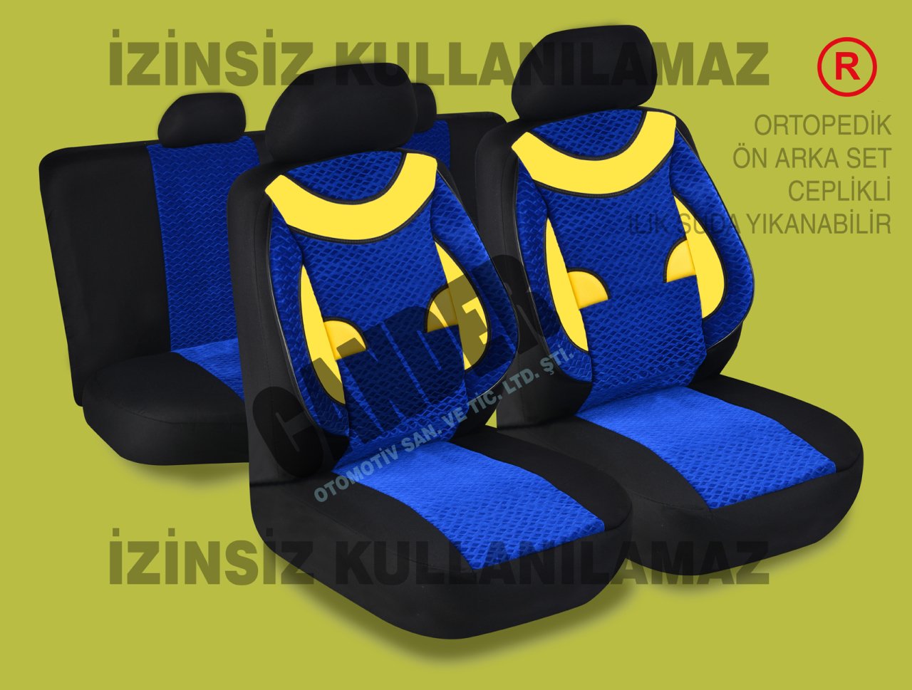 Ortopedik Destekli koltuk kılıfı takımı her araca uyumlu