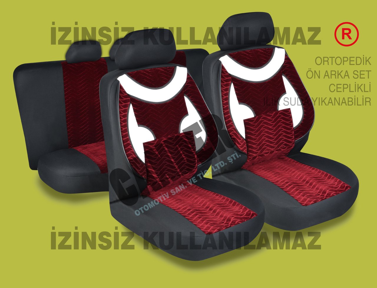 Ortopedik Destekli koltuk kılıfı takımı her araca uyumlu