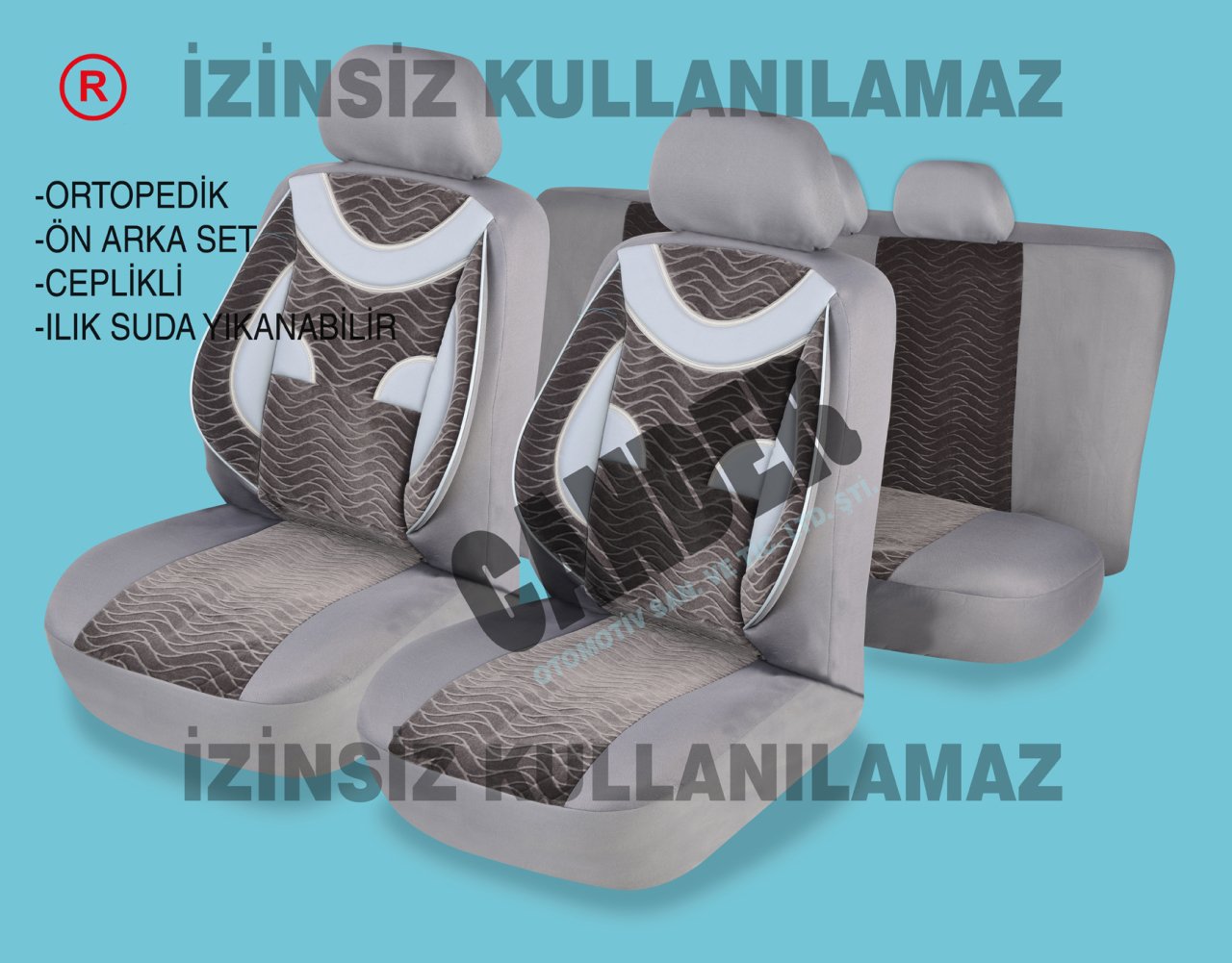 Ortopedik Destekli koltuk kılıfı takımı her araca uyumlu