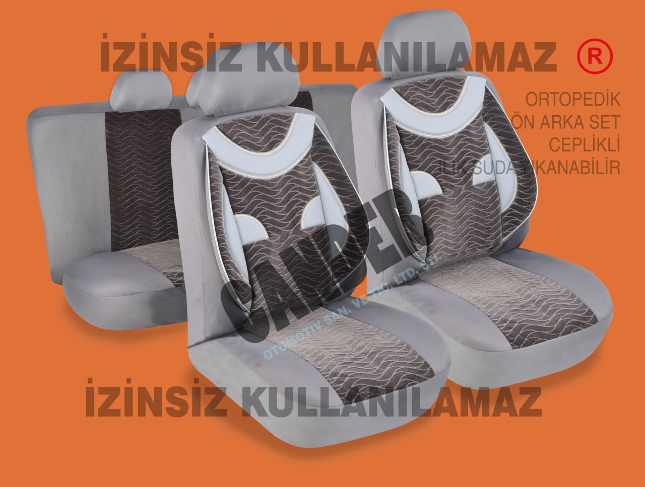 Ortopedik Destekli koltuk kılıfı takımı her araca uyumlu