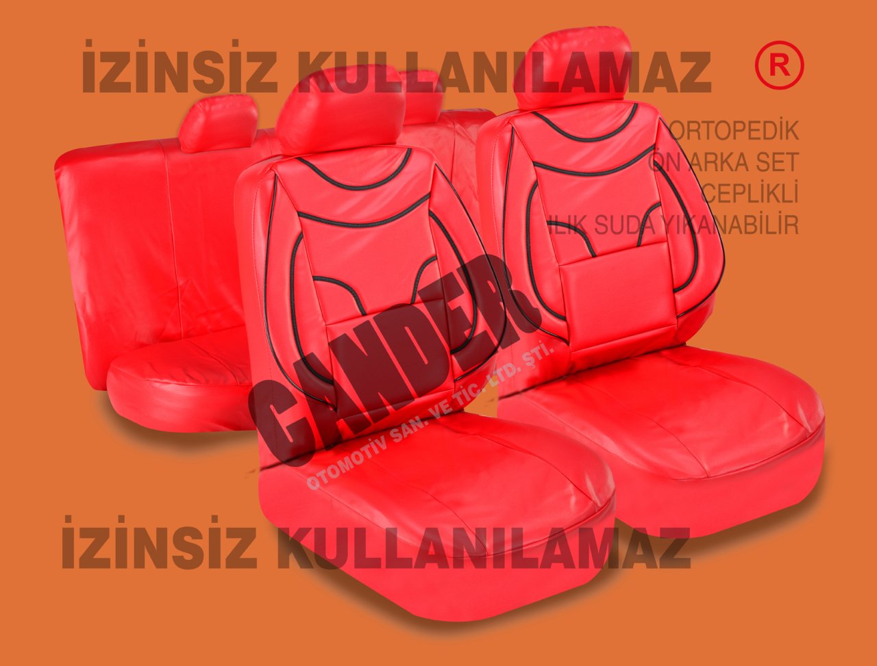 Deri koltuk kılıfı takımı her araca uyumlu