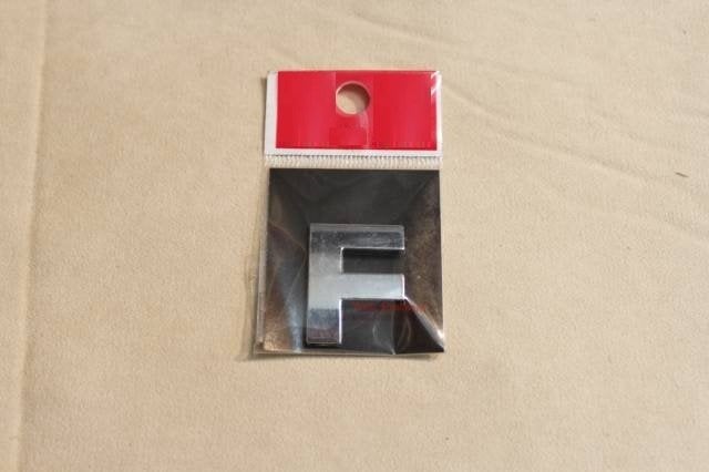 F HARFİ KARAKTER NİKELAJ ÜÇ BOYUTLU HARF