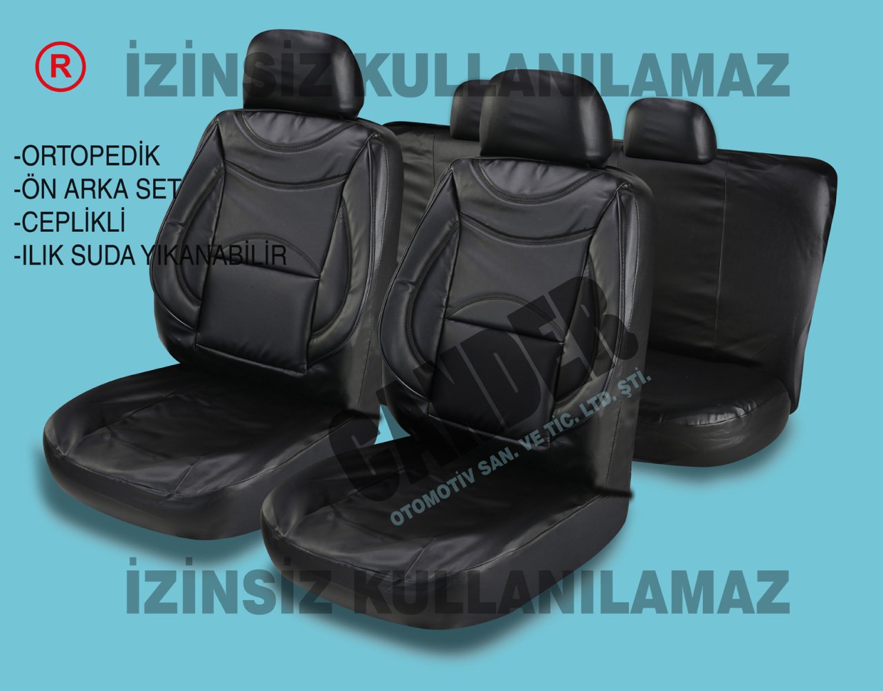 Deri koltuk kılıfı takımı her araca uyumlu