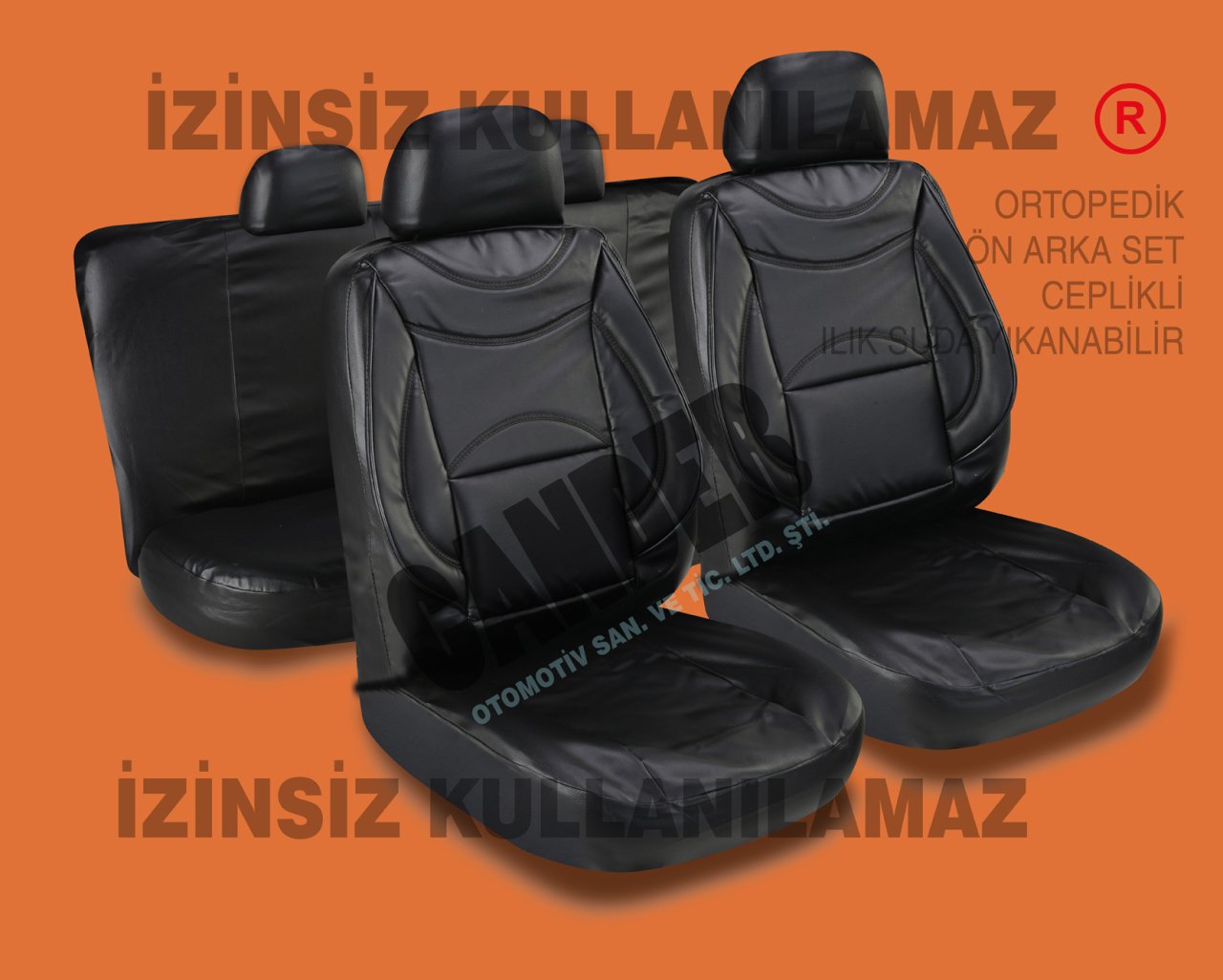Deri koltuk kılıfı takımı her araca uyumlu