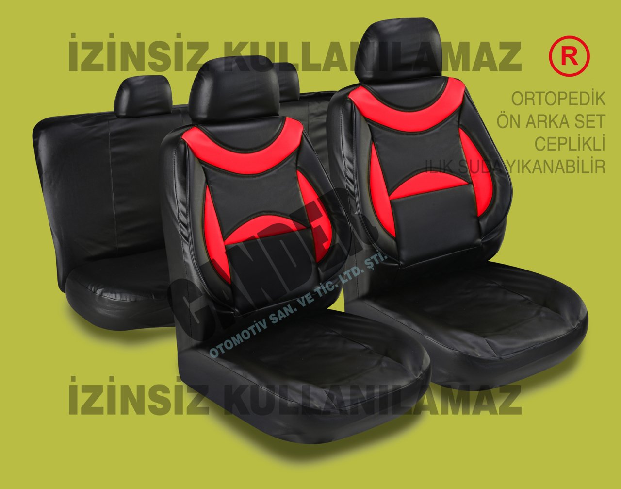 Deri koltuk kılıfı takımı her araca uyumlu