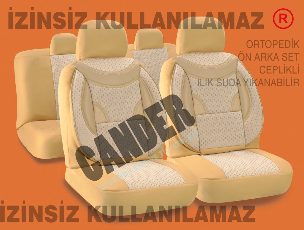 Dokuma kumaş koltuk kılıfı her araca uyumlu