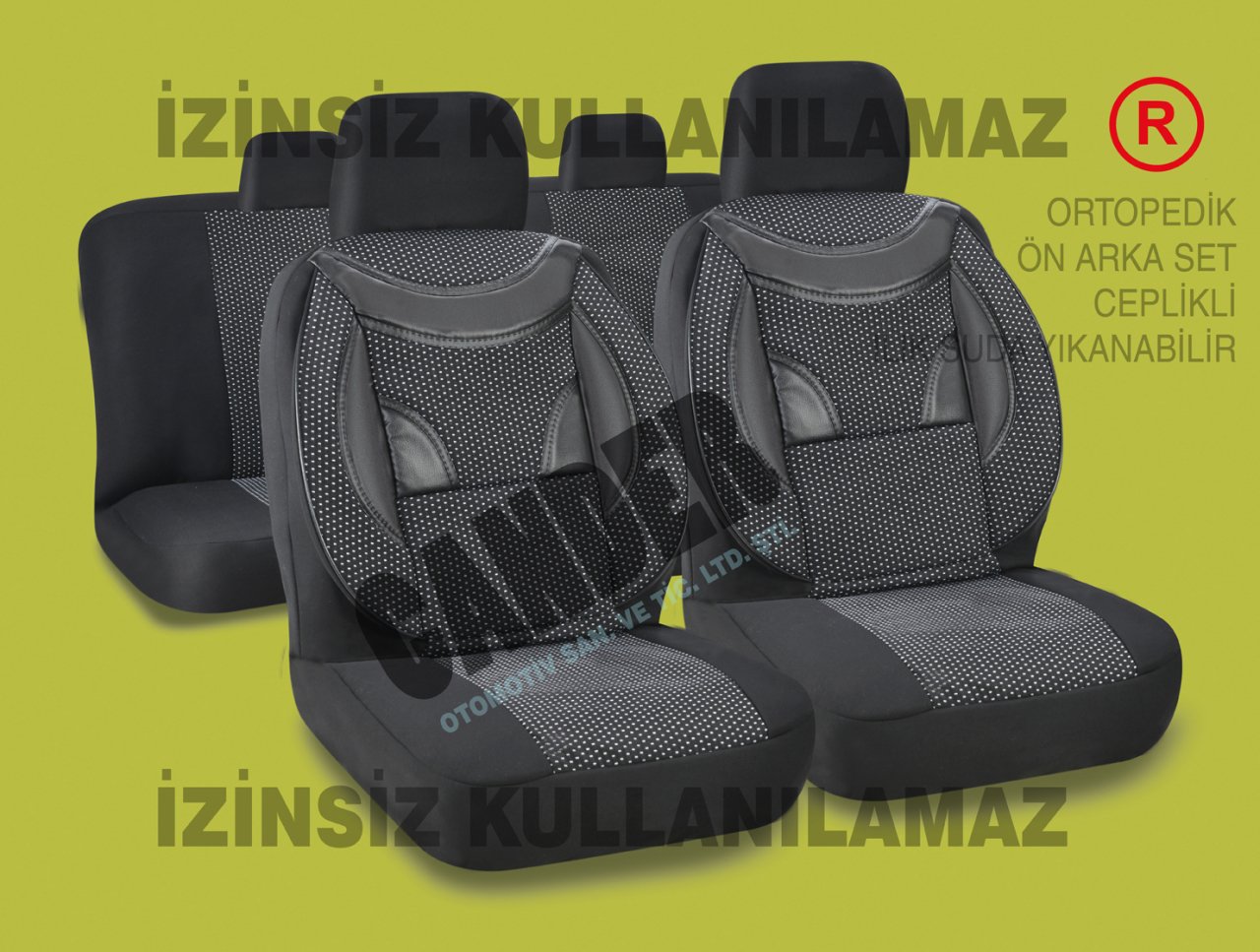 Dokuma kumaş koltuk kılıfı her araca uyumlu