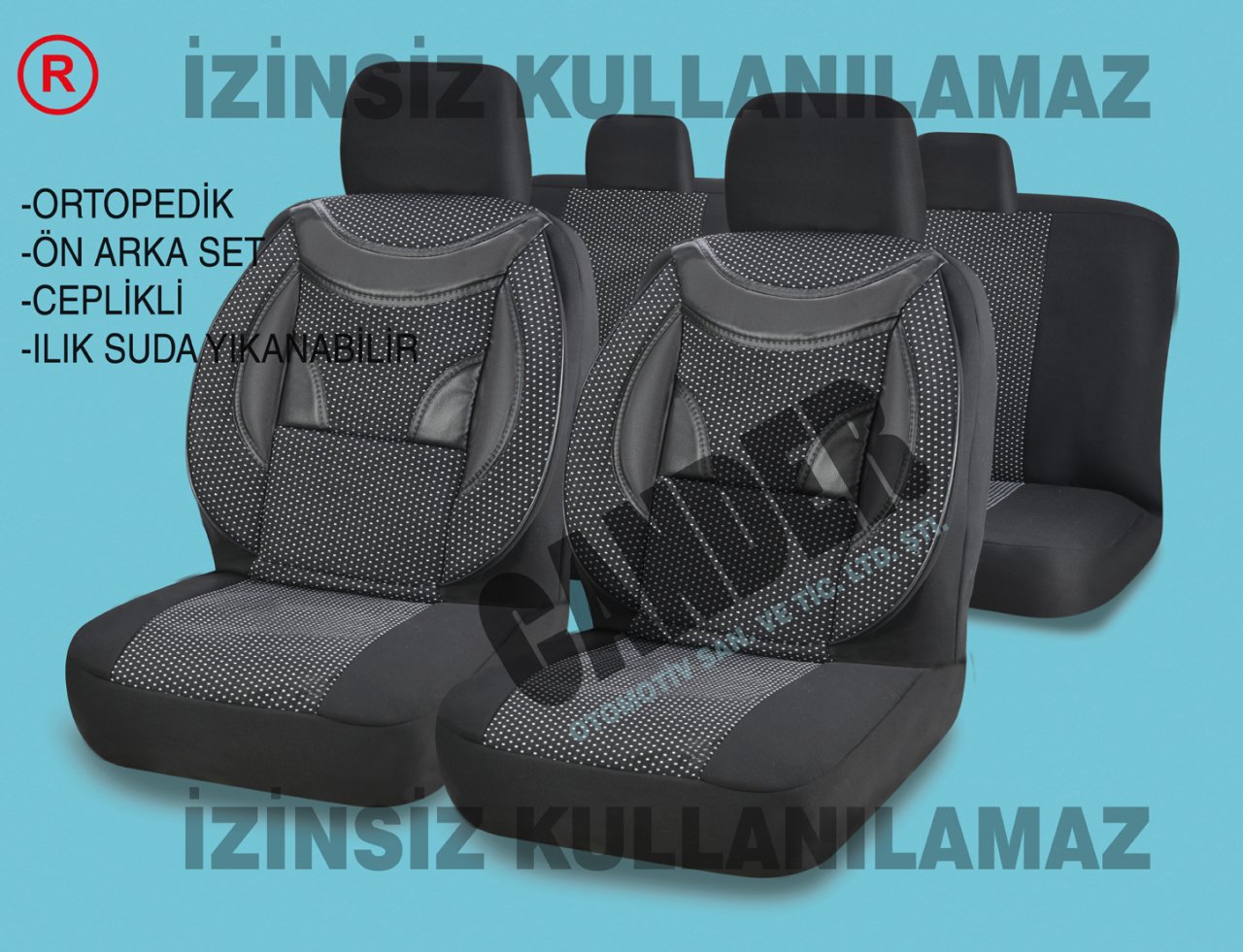 Dokuma kumaş koltuk kılıfı her araca uyumlu