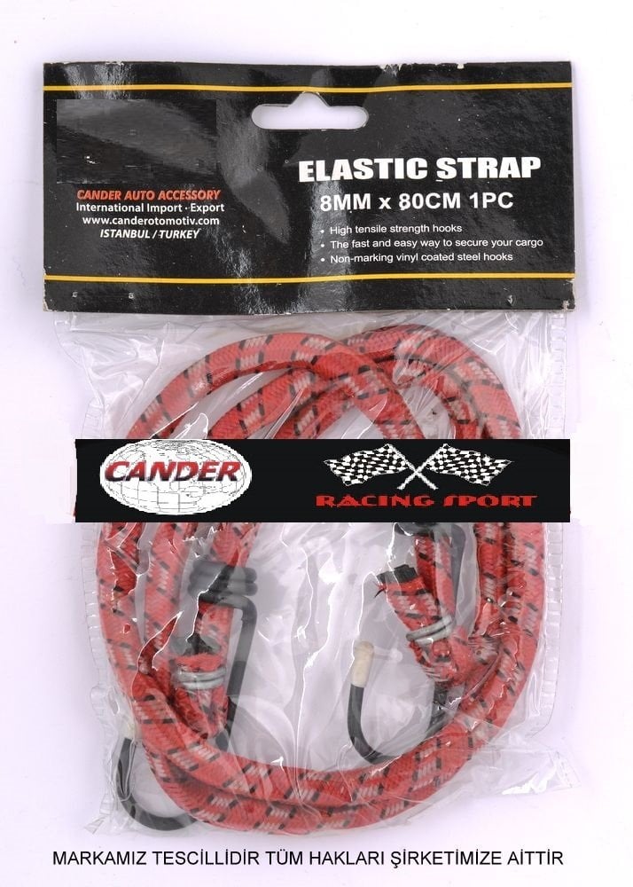 2 Kancalı Çok Amaçlı Bagaj Lastiği